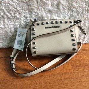 Michael Kors Selma Stud Mini Messenger Crossbody